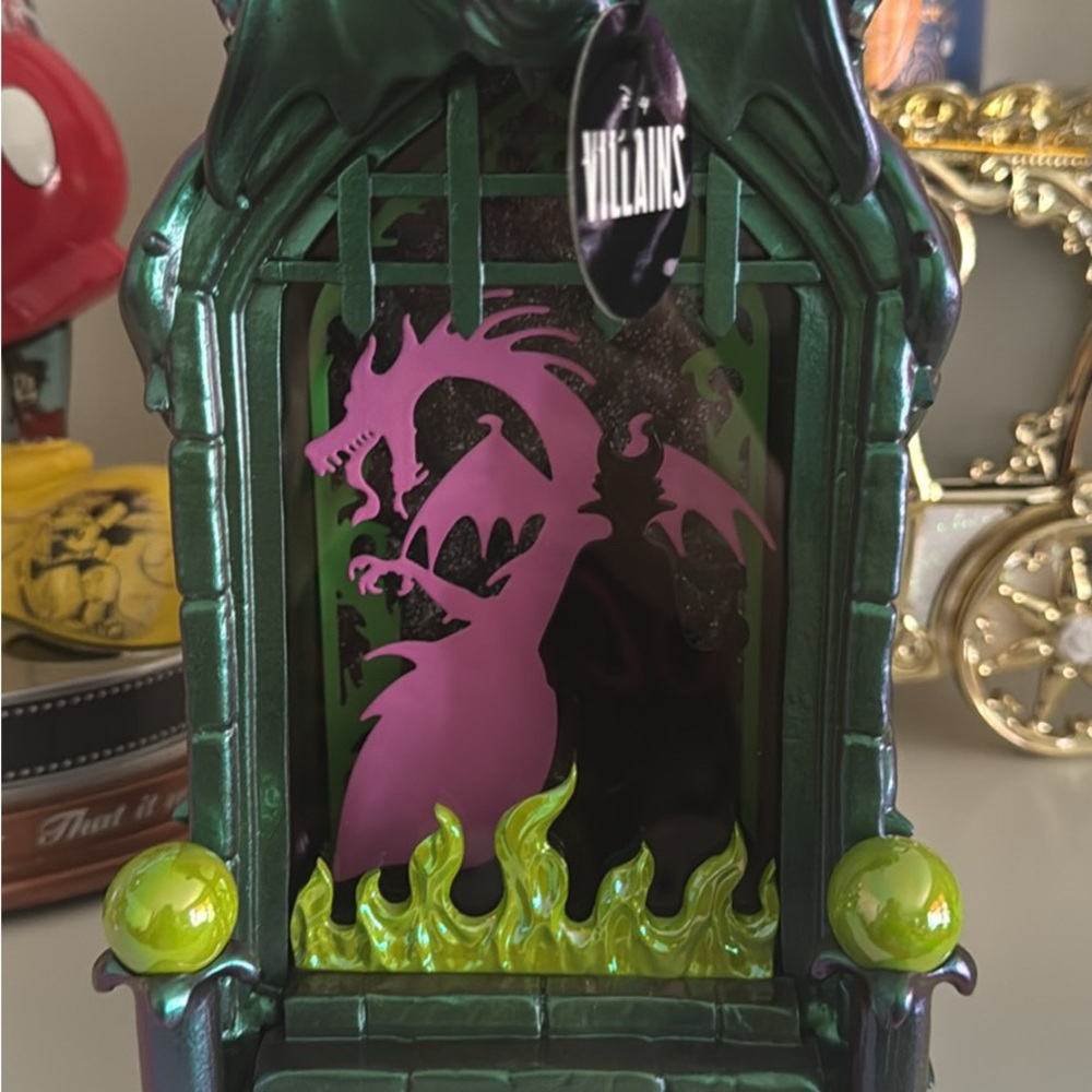 Bath and Body Works Disney Villains Green and Pink Dragon Decor
